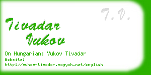 tivadar vukov business card